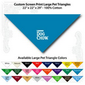 22"x22"x29" Turquoise Custom Printed Imported 100% Cotton Pet Bandanna